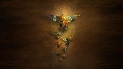 Minimalistic artistic multicolor Birds