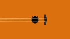 Minimalistic artwork acoustic guitars