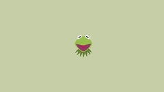 Minimalistic artwork kermit the frog