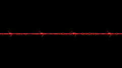 Minimalistic barbed wire black