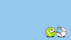 Minimalistic baseball Threadless tennis