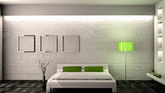 Minimalistic beds interior bedroom