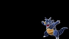 Minimalistic black background rhydon