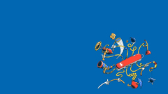 Minimalistic blue background