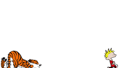 Minimalistic calvin and hobbes