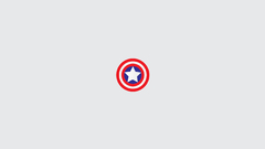 Minimalistic captain america shield