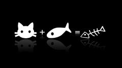 Minimalistic cats fish