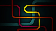 Minimalistic colored subway Map