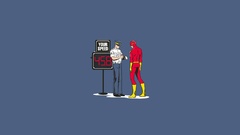 Minimalistic dc comics superheroes