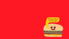 Minimalistic food hamburgers Simple
