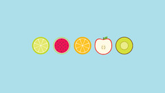 Minimalistic fruits
