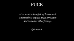 Minimalistic Fuck text Quotes