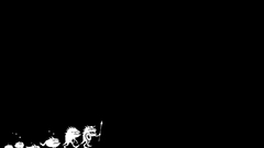 Minimalistic funny caveman monochrome