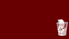 Minimalistic funny trash