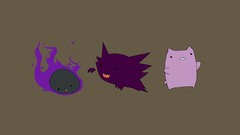 Minimalistic Gengar haunter Ghastly