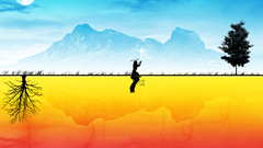 Minimalistic good vs evil