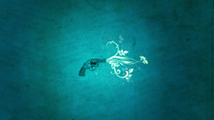 Minimalistic Guns Flowers artwork