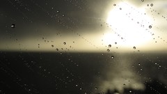 Minimalistic horizon dark glass