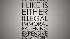 Minimalistic humor Quotes Typography