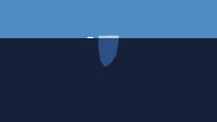 Minimalistic icebergs