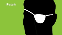 Minimalistic ipod funny eyepatch