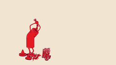 Minimalistic ketchup Simple Background