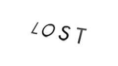 Minimalistic lost TV series