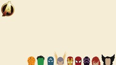 Minimalistic marvel comics Avengers comics