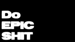 Minimalistic motivational posters