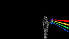 Minimalistic multicolor lines spray