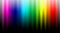 Minimalistic multicolor rainbows black