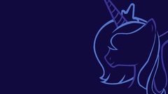 Minimalistic my little pony Princess Luna
