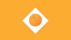 Minimalistic orange fruits Food