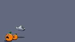 Minimalistic orange funny oranges