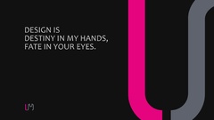 Minimalistic pink text design