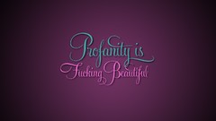 Minimalistic purple funny Typography