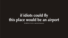 Minimalistic Quotes funny Idiots