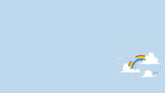 Minimalistic rainbows