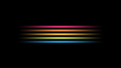 Minimalistic rainbows colors stripes