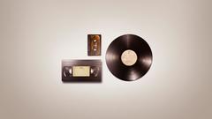Minimalistic record vinyl Tape