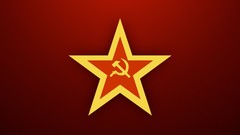 Minimalistic red Stars Soviet