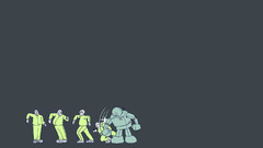 Minimalistic robot funny dance