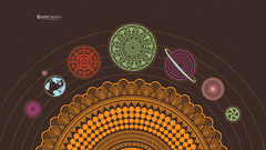 Minimalistic solar system zune