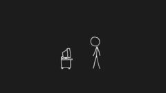 Minimalistic stickman