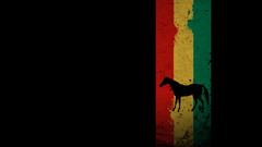 Minimalistic striped texture Horses