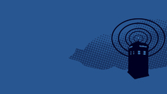 Minimalistic tardis Doctor Who