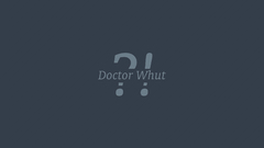 Minimalistic text Doctor Who