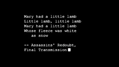 Minimalistic text monochrome