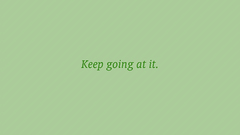 Minimalistic text motivation