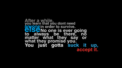 Minimalistic text Quotes